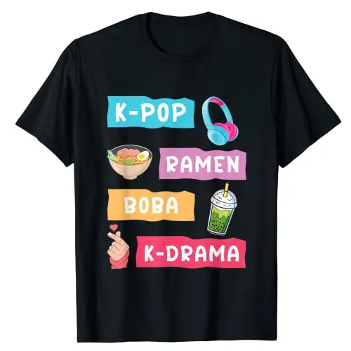 South Korea Lifestyle - ファンのためのk-popグラフィックTシャツ,韓国のドラムトレンド,韓国の服,カジュアルなトップス,ファッショナブルなTシャツギフト,ファッショナブル