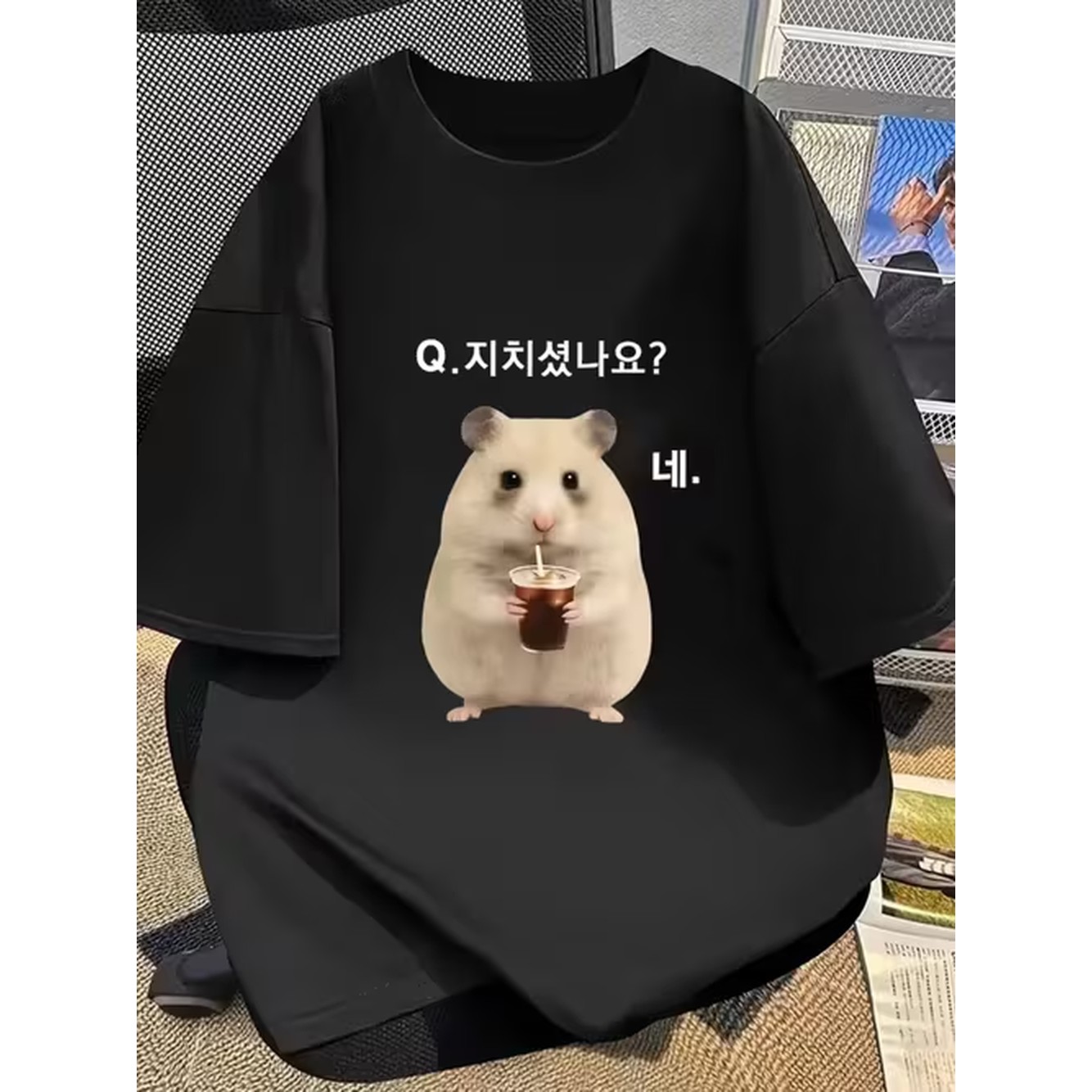 Tシャツ半袖韓国ハムスターQ Are You Yesクリエイ - Korean Lifestyle のレビューと価格